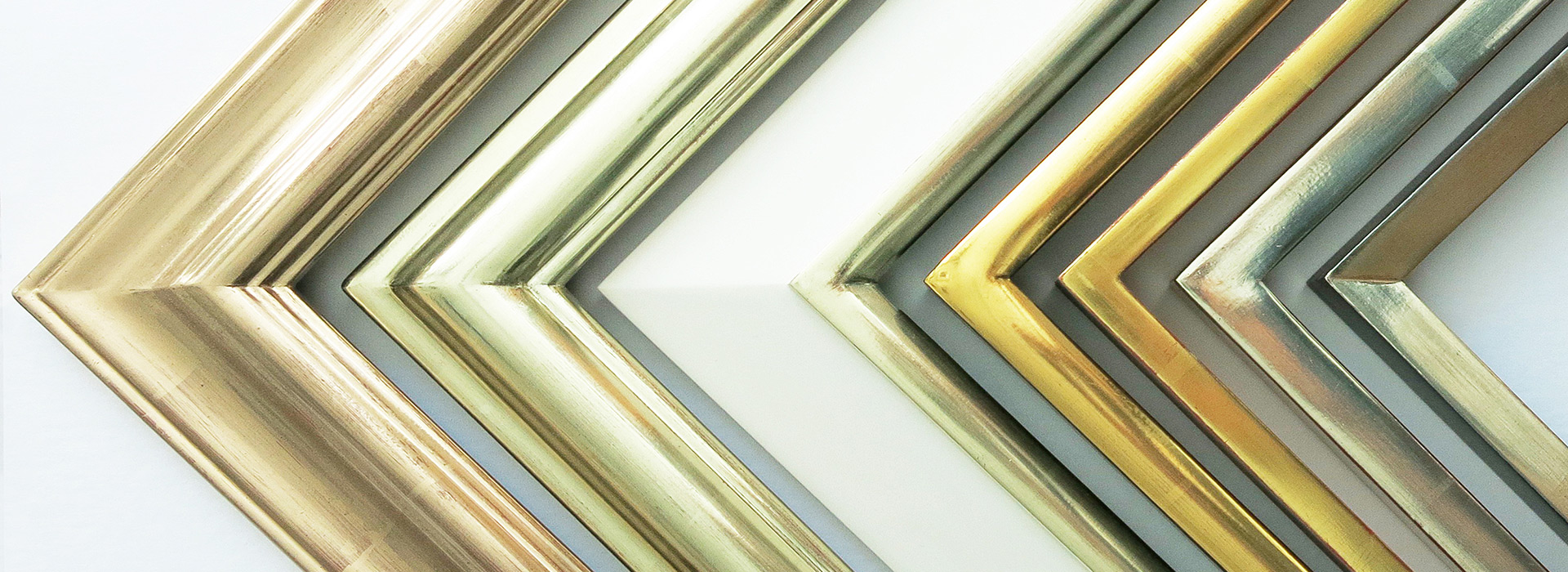 Contemporary Gilded Closed Corner Frames