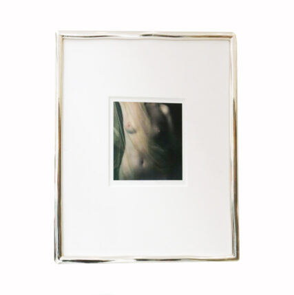 ‘Nude with Netting 1’ Edition 22 of 25 Brigitte Carnochan b. 1941 Painted Gelatin Silver Print, 1996 Paris Frameworks White Gold Frame