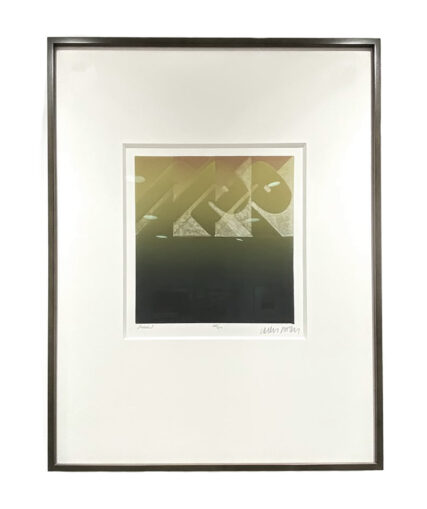 'Live I' Edition 147 of 150 Signed Color Lithograph Frame Size 19 x 23.75 inches.