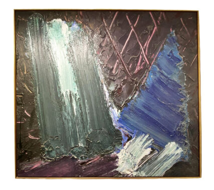 'Untitled' by Edvins Strautmanis b. 1933 Latvia Oil on Canvas. Frame Size 75.5 x 67.25 inches.